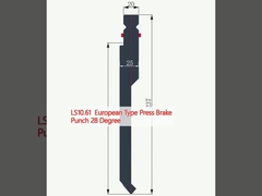 LS10.61 Przetłoczenie hamulca europejskiego typu 28 stopni
